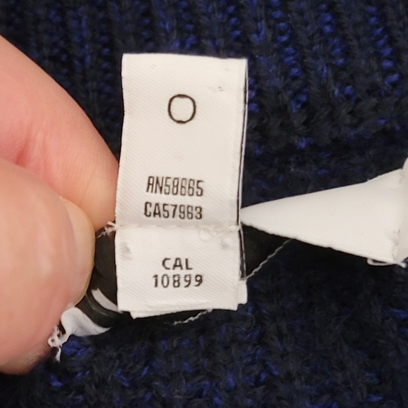 Calibrate Dark Blue Mock Neck Zip Up Cardigan size Large - Picture 5 of 8